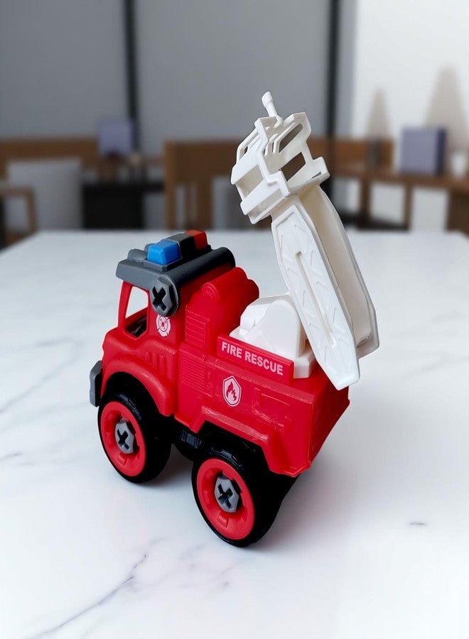 ستايلبيس مجموعة ألعاب تركيب المركبات 4 في 1 من ستايل بيس للأطفال - مصعد، مرش مياه، سيارة إنقاذ، سلم مع مفكات براغي | ألعاب للأطفال من عمر سنتين إلى 5 سنوات | ألعاب بناء تعليمية في مجالات العلوم والتكنولوجيا والهندسة والرياضيات | هدية عيد ميلاد - Image 5